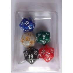 Life Counter Dice - Set of 5