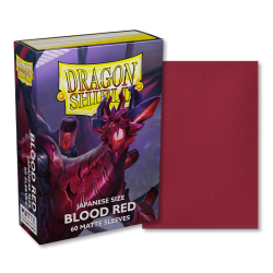 Dragon Shield Matte Blood Red Deck Protector Sleeves (60) [SMALL]
