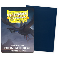 Dragon Shield Matte Midnight Blue Deck Protector Sleeves (60) [SMALL]