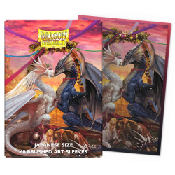 Dragon Shield Brushed Art Valentine Dragons 2023 Deck Protector Sleeves (60) [SMALL]