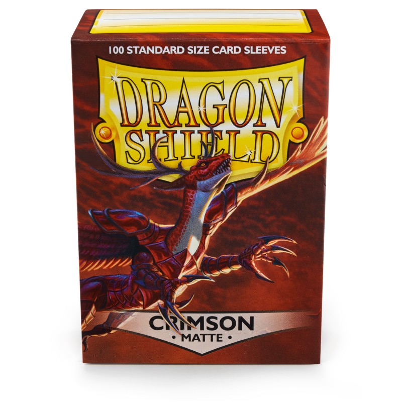Dragon Shield Matte Crimson Sleeves (100) [STANDARD] A.I